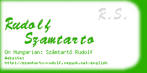 rudolf szamtarto business card