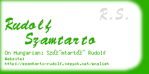 rudolf szamtarto business card